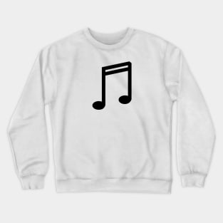 Music Note Double Bar Symbol Crewneck Sweatshirt